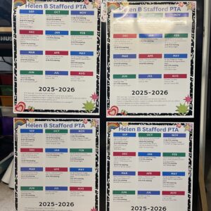 Create your own 8x10 magnetic event calendar